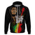 Legend Bob Get Up Stand Up Zip Hoodie Reggae Multicolored - Wonder Print Shop
