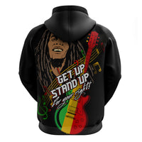 Legend Bob Get Up Stand Up Zip Hoodie Reggae Multicolored - Wonder Print Shop