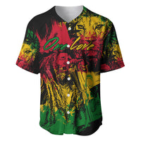 Rastafarian Lion Legend Bob Baseball Jersey Reggae Festival Sketch Portrait LT9 - Wonder Print Shop