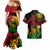 Rastafarian Lion Legend Bob Couples Matching Mermaid Dress and Hawaiian Shirt Reggae Festival Sketch Portrait LT9 - Wonder Print Shop