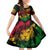 Rastafarian Lion Legend Bob Family Matching Off Shoulder Short Dress and Hawaiian Shirt Reggae Festival Sketch Portrait LT9 - Wonder Print Shop