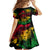 Rastafarian Lion Legend Bob Family Matching Off Shoulder Short Dress and Hawaiian Shirt Reggae Festival Sketch Portrait LT9 - Wonder Print Shop