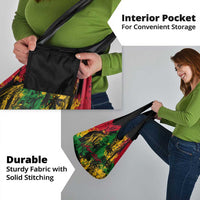 Rastafarian Lion Bob Marley Grocery Bag Reggae Festival Sketch Portrait