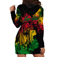 Rastafarian Lion Legend Bob Hoodie Dress Reggae Festival Sketch Portrait - Wonder Print Shop