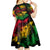 Rastafarian Lion Legend Bob Kid Short Sleeve Dress Reggae Festival Sketch Portrait - Wonder Print Shop