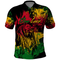 Rastafarian Lion Legend Bob Polo Shirt Reggae Festival Sketch Portrait - Wonder Print Shop