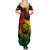 Rastafarian Lion Legend Bob Summer Maxi Dress Reggae Festival Sketch Portrait - Wonder Print Shop