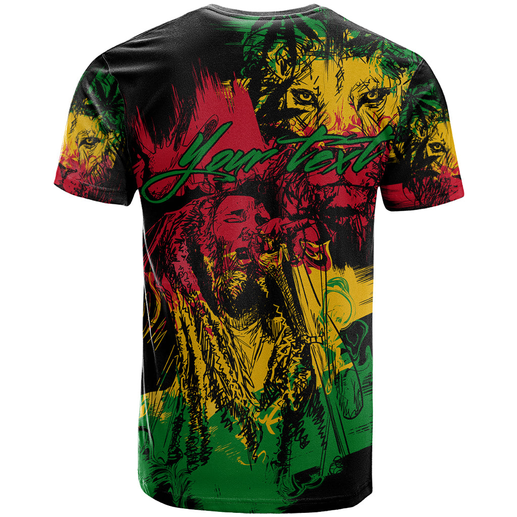 Rastafarian Lion Legend Bob T Shirt Reggae Festival Sketch Portrait - Wonder Print Shop