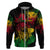 Rastafarian Lion Legend Bob Zip Hoodie Reggae Festival Sketch Portrait - Wonder Print Shop