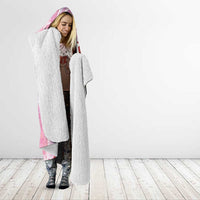 Personalized Japanese Kawaii Sushi Roll Hooded Blanket Wagara Palaka Pattern