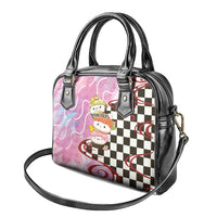 Personalized Japanese Kawaii Sushi Roll Shoulder Handbag Wagara Palaka Pattern