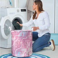 Japanese Koi Fish Laundry Basket Pink Wagara Palaka Honohono Pikake Lei