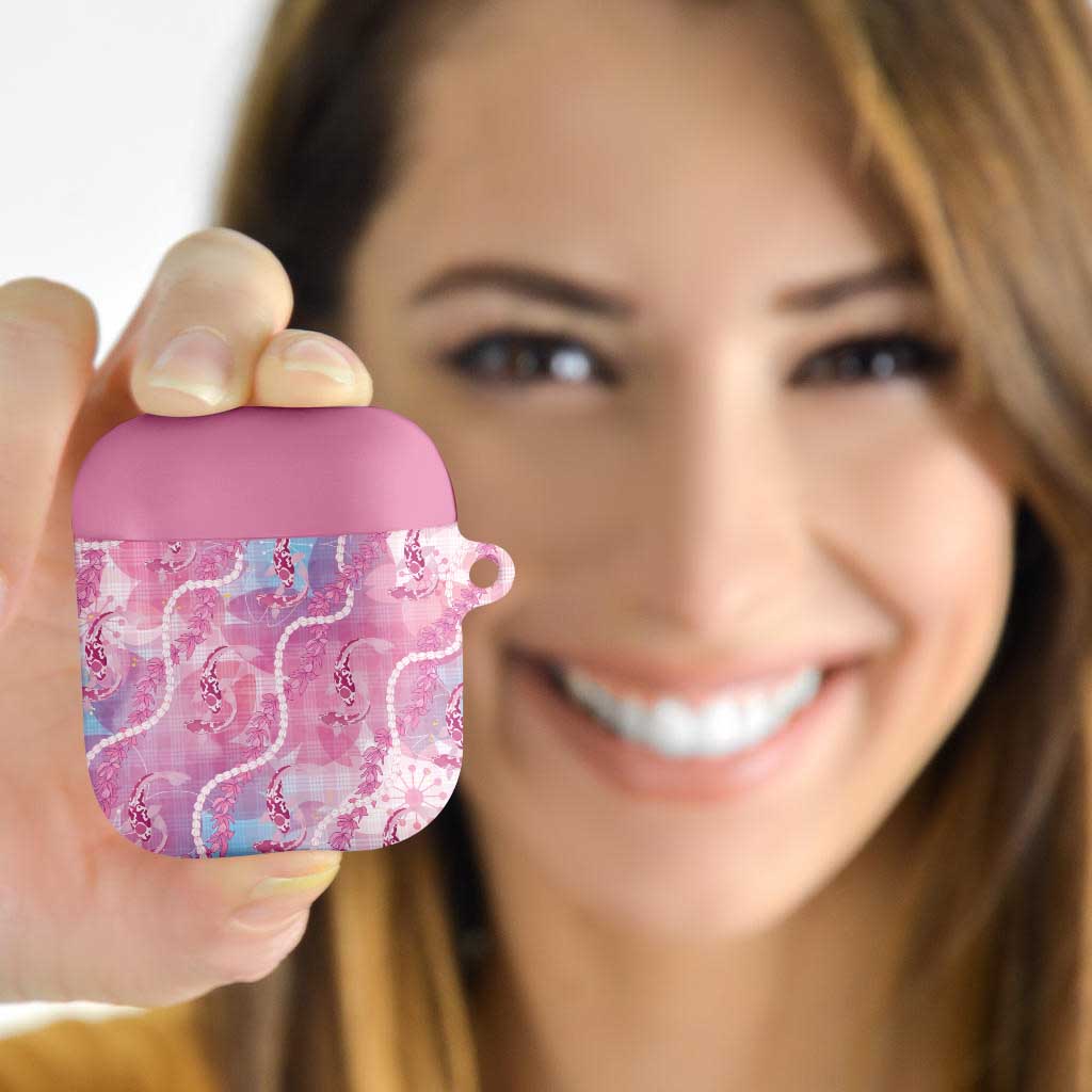 Japanese Koi Fish AirPods Case Pink Wagara Palaka Honohono Pikake Lei