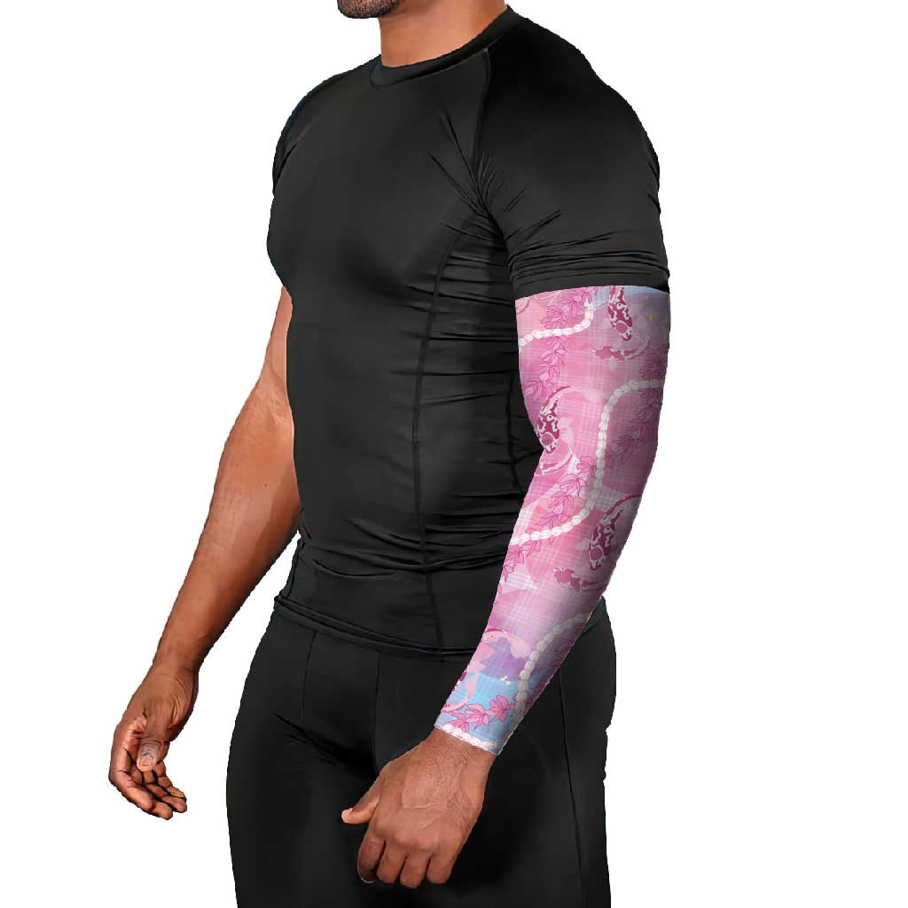 Japanese Koi Fish Arm Sleeves Pink Wagara Palaka Honohono Pikake Lei