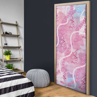 Japanese Koi Fish Door Cover Pink Wagara Palaka Honohono Pikake Lei