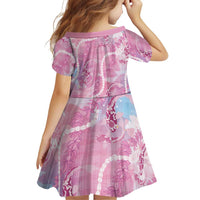 Japanese Koi Fish Family Matching Off Shoulder Maxi Dress and Hawaiian Shirt Pink Wagara Palaka Honohono Pikake Lei