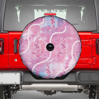 Japanese Koi Fish Spare Tire Cover Pink Wagara Palaka Honohono Pikake Lei