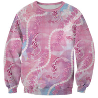 Japanese Koi Fish Sweatshirt Pink Wagara Palaka Honohono Pikake Lei