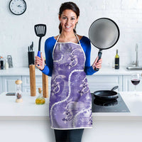 Japanese Koi Fish Apron Purple Wagara Palaka Honohono Pikake Lei