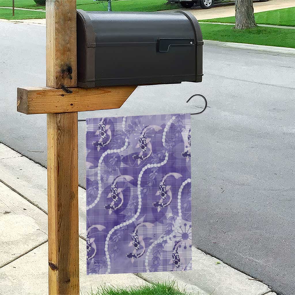 Japanese Koi Fish Garden Flag Purple Wagara Palaka Honohono Pikake Lei