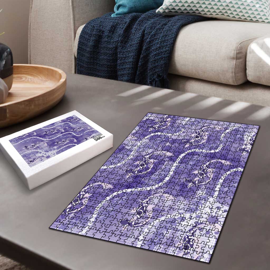 Japanese Koi Fish Puzzle Purple Wagara Palaka Honohono Pikake Lei