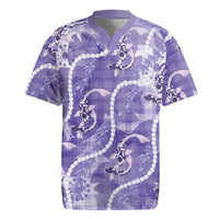 Japanese Koi Fish Rugby Jersey Purple Wagara Palaka Honohono Pikake Lei