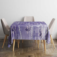 Japanese Koi Fish Tablecloth Purple Wagara Palaka Honohono Pikake Lei