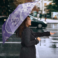 Japanese Koi Fish Umbrella Purple Wagara Palaka Honohono Pikake Lei