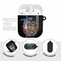 Personalized Japanese Koi Fish Ramen AirPods Case Aloha Shark Kakau Pattern
