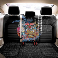 Personalized Japanese Koi Fish Ramen Back Car Seat Cover Aloha Shark Kakau Pattern