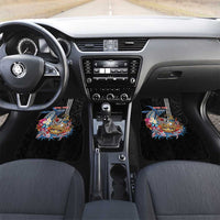 Personalized Japanese Koi Fish Ramen Car Mats Aloha Shark Kakau Pattern