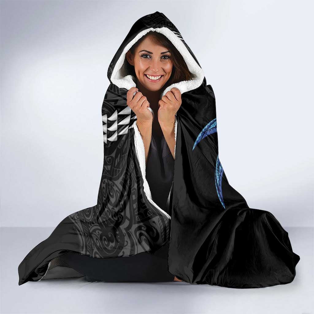 Personalized Japanese Koi Fish Ramen Hooded Blanket Aloha Shark Kakau Pattern