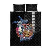 Personalized Japanese Koi Fish Ramen Quilt Bed Set Aloha Shark Kakau Pattern