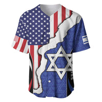 USA Israel Baseball Jersey Stars of David Sporty Style