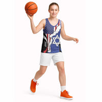 USA Israel Basketball Jersey Stars of David Sporty Style