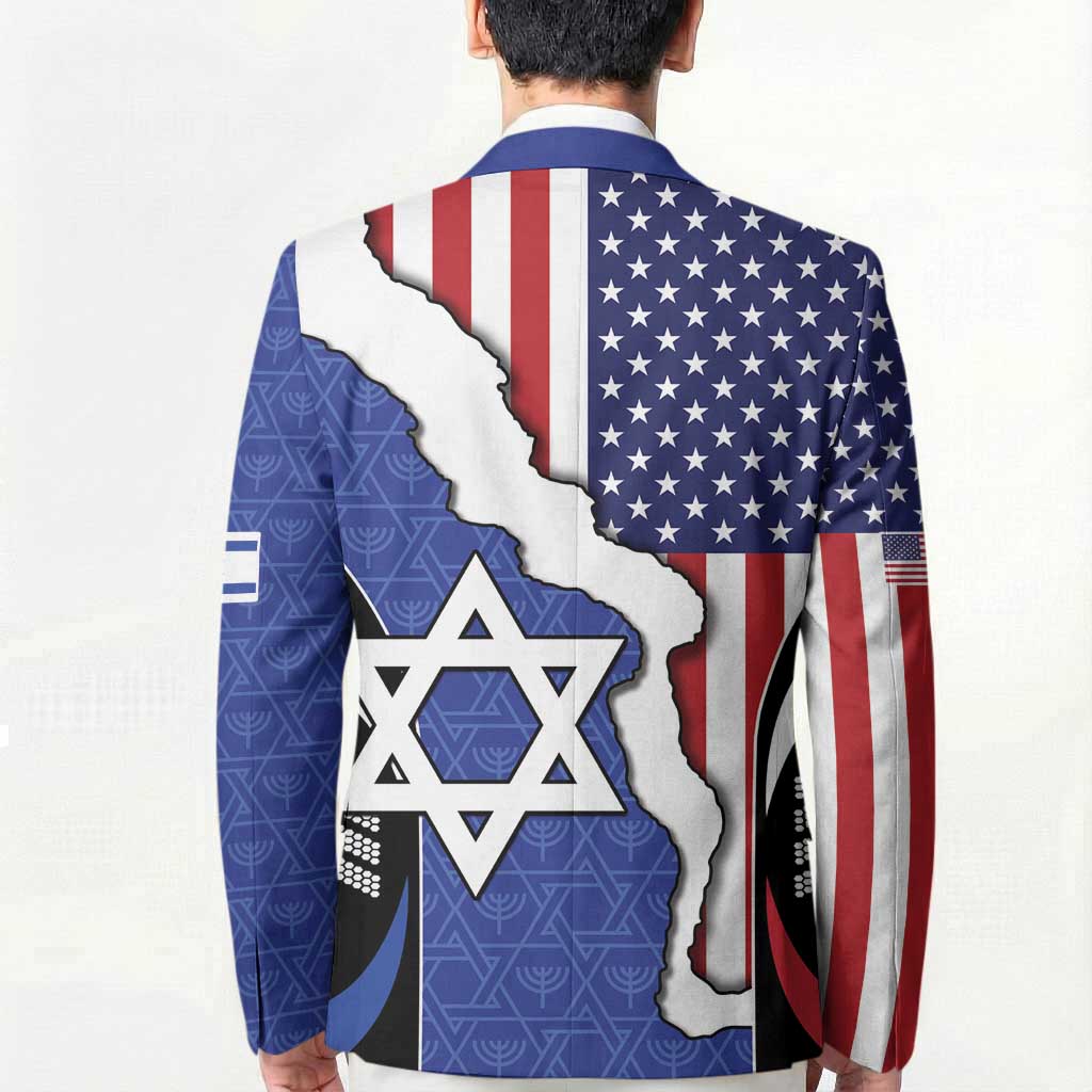 USA Israel Blazer Stars of David Sporty Style