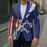 USA Israel Blazer Stars of David Sporty Style
