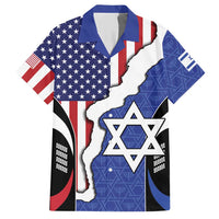 USA Israel Hawaiian Shirt Stars of David Sporty Style