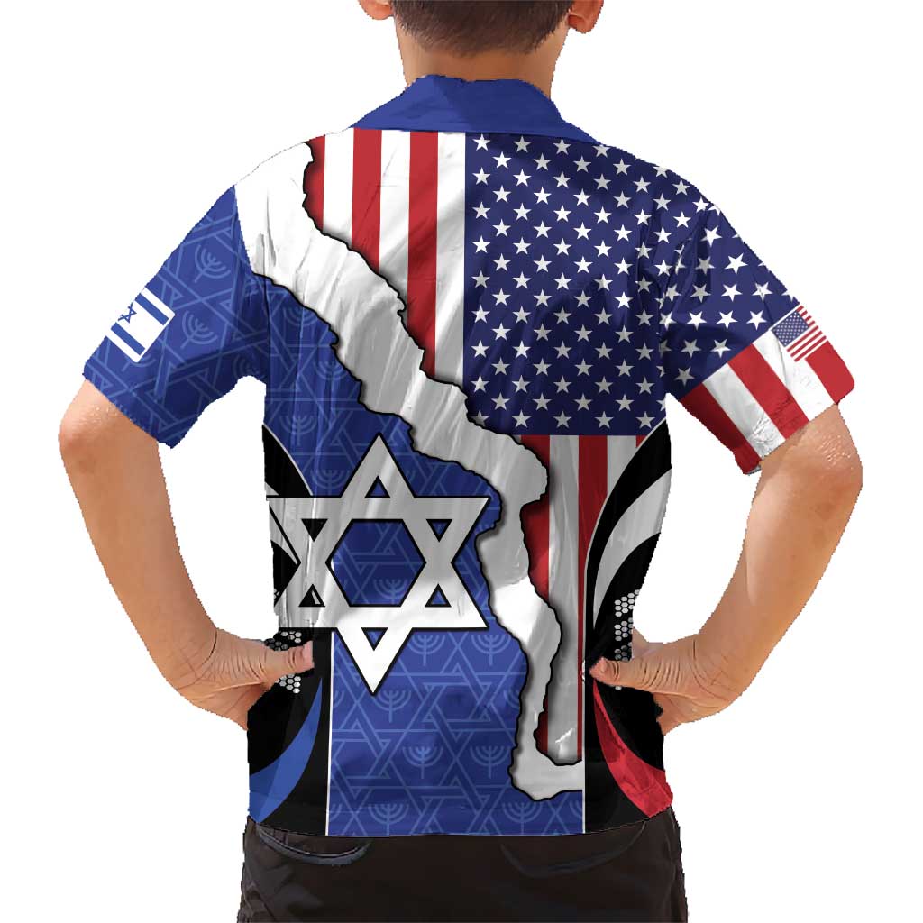 USA Israel Hawaiian Shirt Stars of David Sporty Style