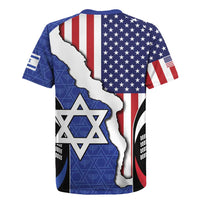 USA Israel Rugby Jersey Stars of David Sporty Style