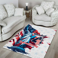 Personalized United States Independence Day Area Rug Statue of Liberty Happy 4th Of July LT9 - Wonder Print Shop