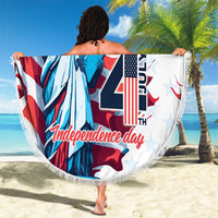 Personalized United States Independence Day Beach Blanket Statue of Liberty Happy 4th Of July LT9 - Wonder Print Shop
