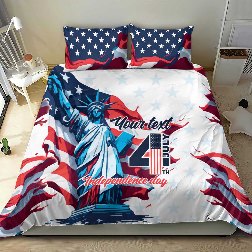 Personalized United States Independence Day Bedding Set Statue of Liberty Happy 4th Of July LT9 - Wonder Print Shop
