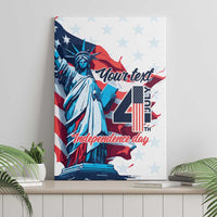 Personalized United States Independence Day Canvas Wall Art Statue of Liberty Happy 4th Of July LT9 - Wonder Print Shop