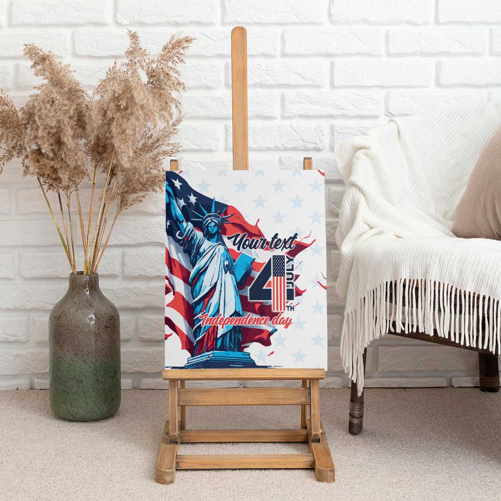 Personalized United States Independence Day Canvas Wall Art Statue of Liberty Happy 4th Of July LT9 - Wonder Print Shop