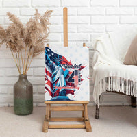 Personalized United States Independence Day Canvas Wall Art Statue of Liberty Happy 4th Of July LT9 - Wonder Print Shop