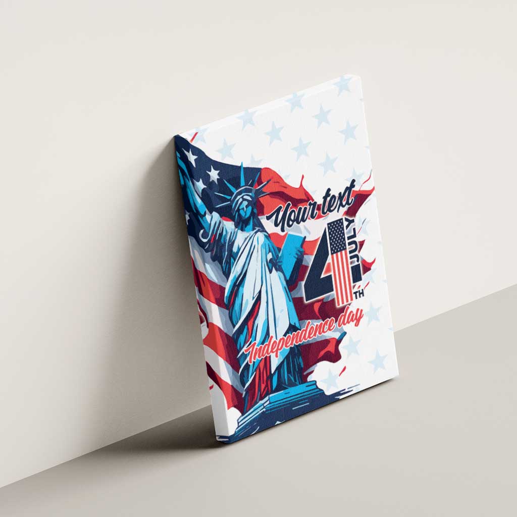 Personalized United States Independence Day Canvas Wall Art Statue of Liberty Happy 4th Of July LT9 - Wonder Print Shop
