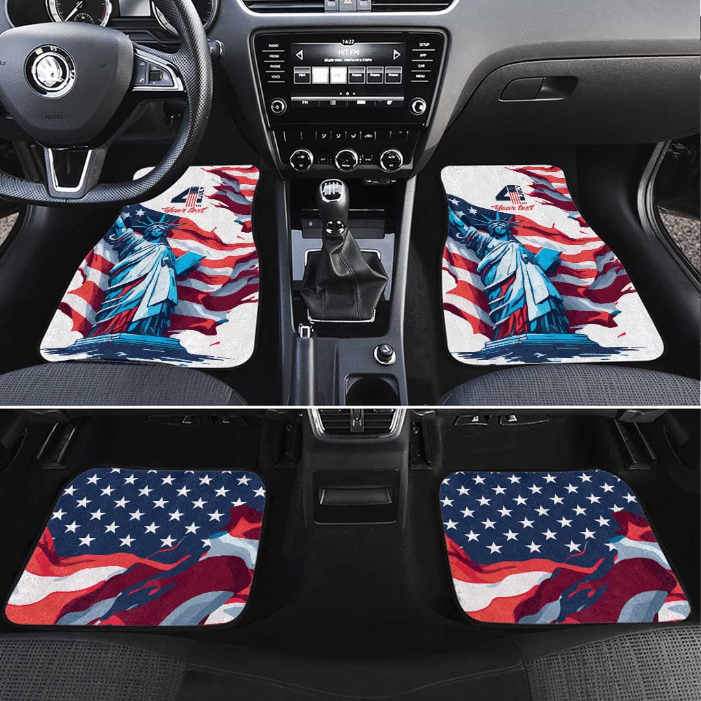 Personalized United States Independence Day Car Mats Statue of Liberty Happy 4th Of July LT9 - Wonder Print Shop