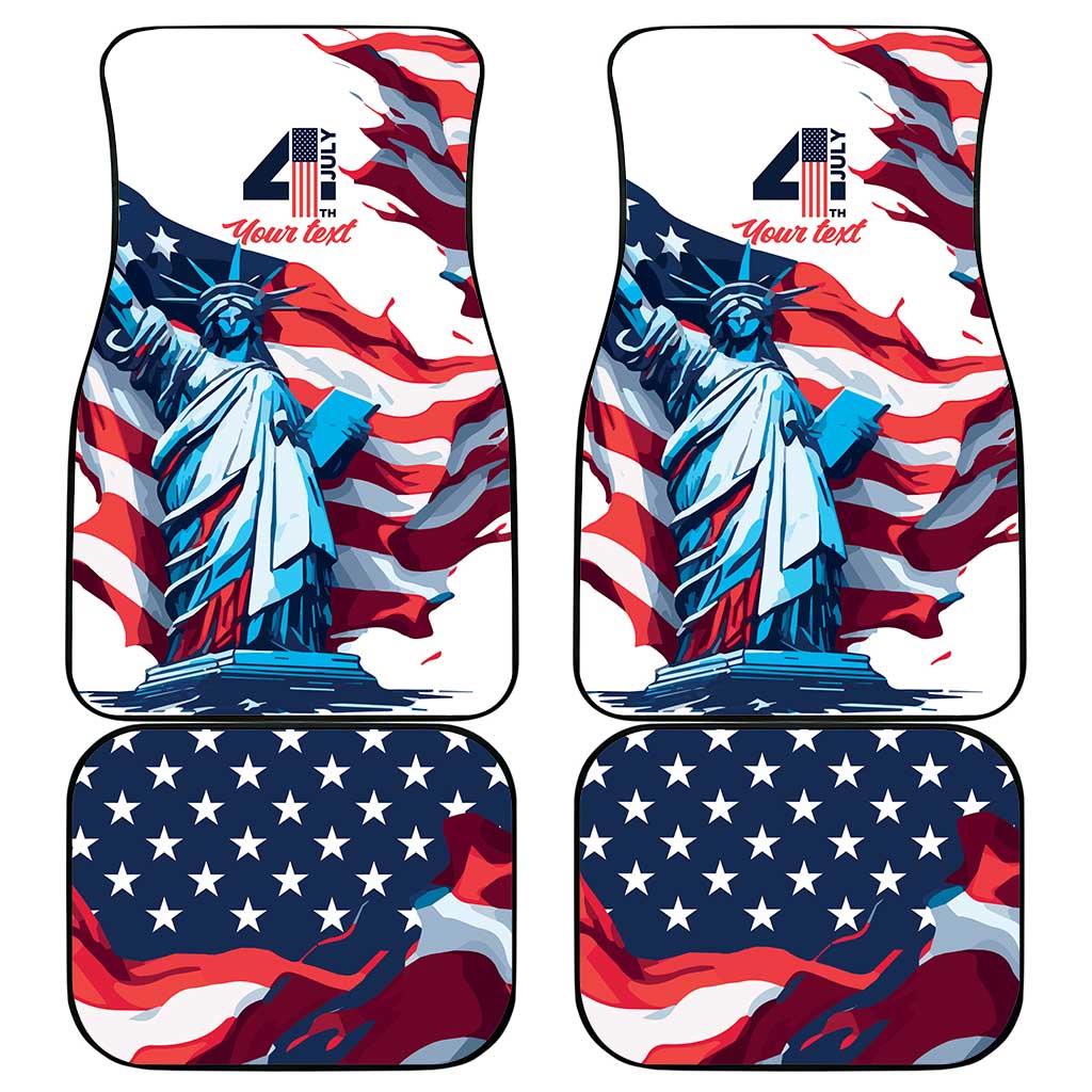 Personalized United States Independence Day Car Mats Statue of Liberty Happy 4th Of July LT9 - Wonder Print Shop