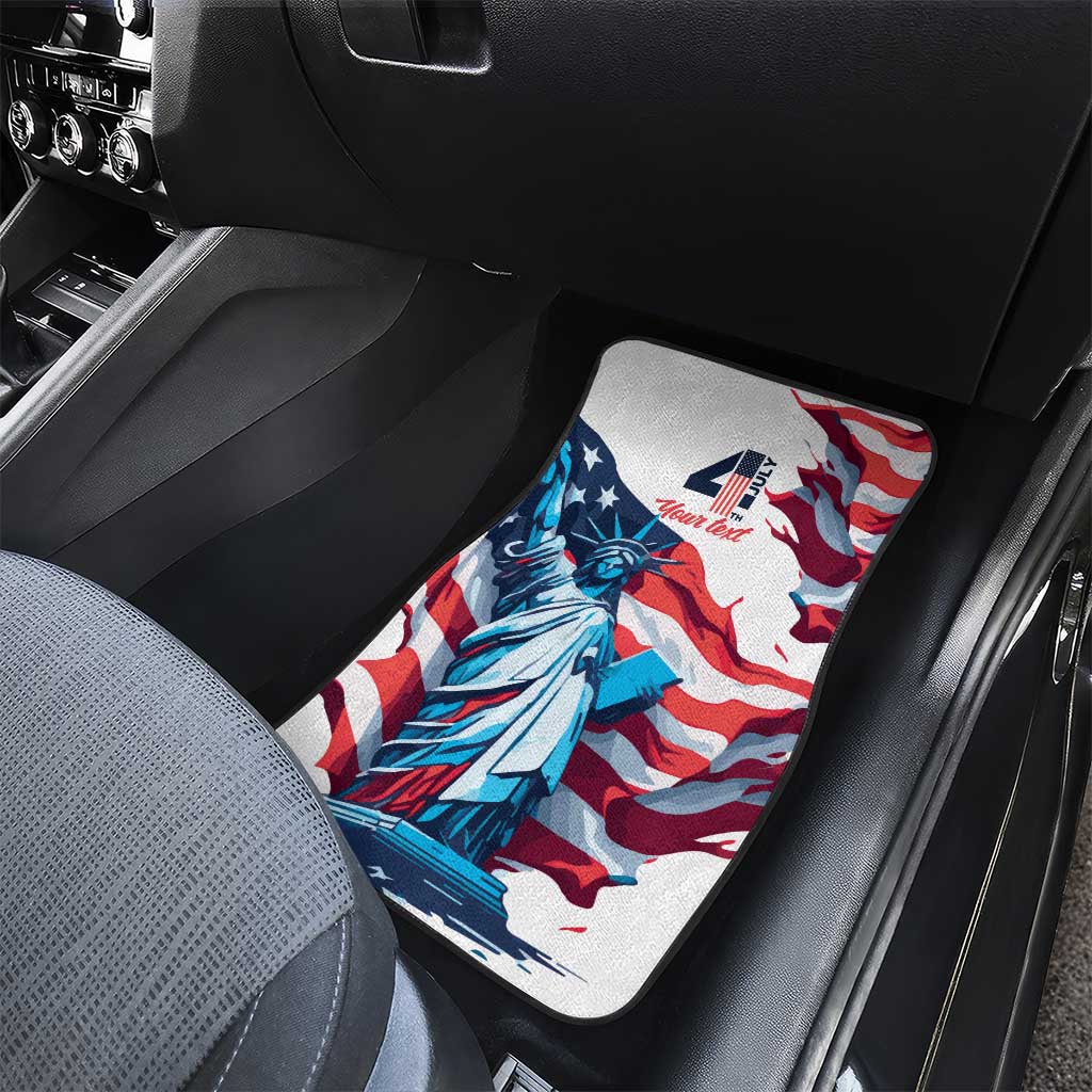 Personalized United States Independence Day Car Mats Statue of Liberty Happy 4th Of July LT9 - Wonder Print Shop